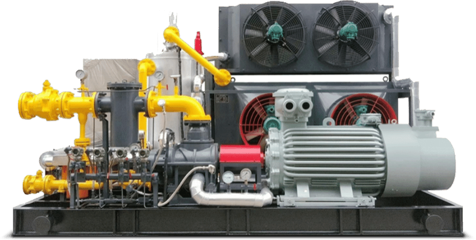 rotary screw gas compressors