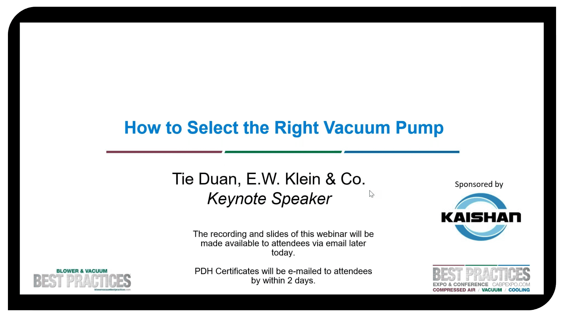 select vacuum pump