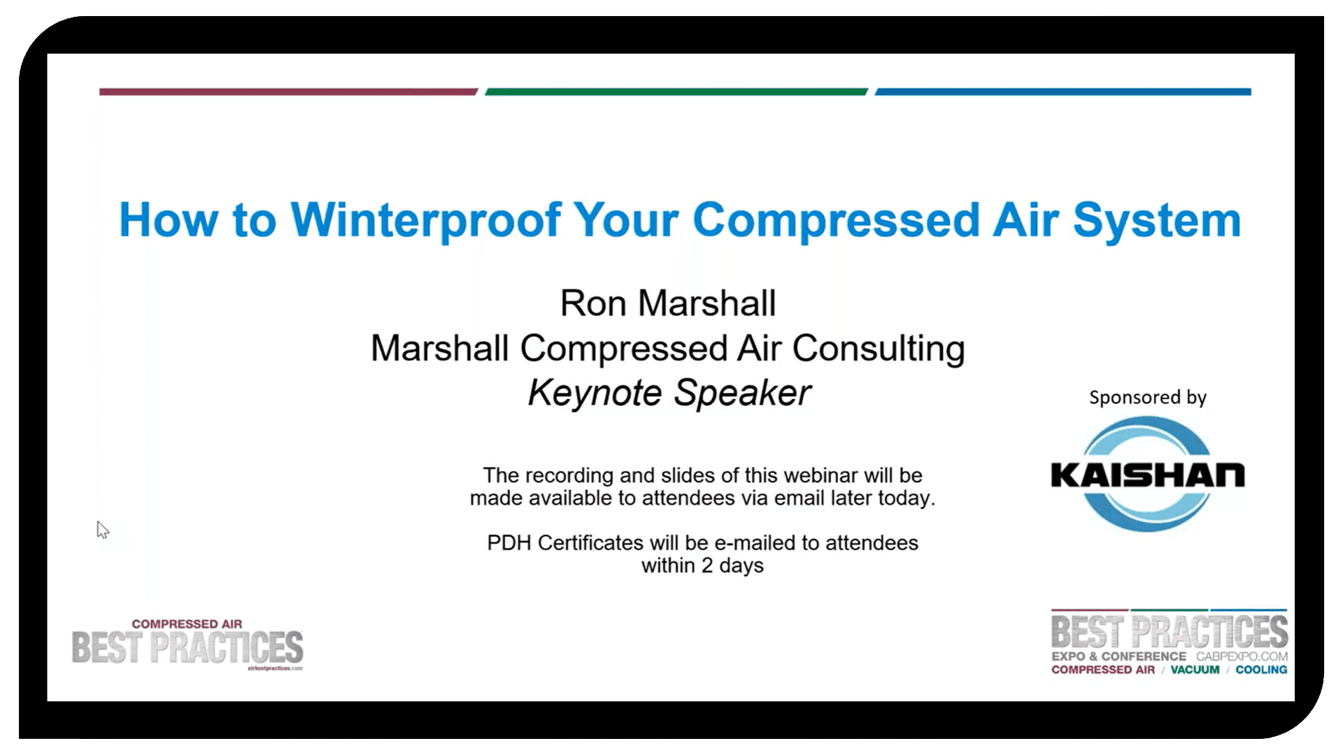 winterproof compressed air system