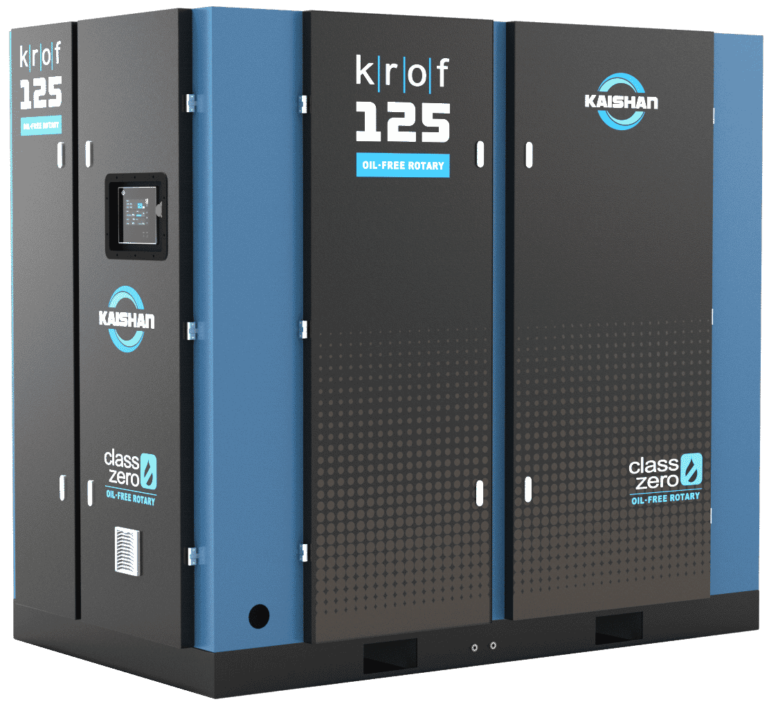 If you need high-purity air, Kaishan’s KROF two-stage oil-free unit is an excellent choice.