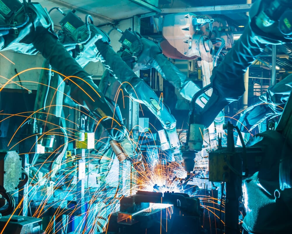 Robotics applications require a steady flow of air to achieve compressed air energy efficiency