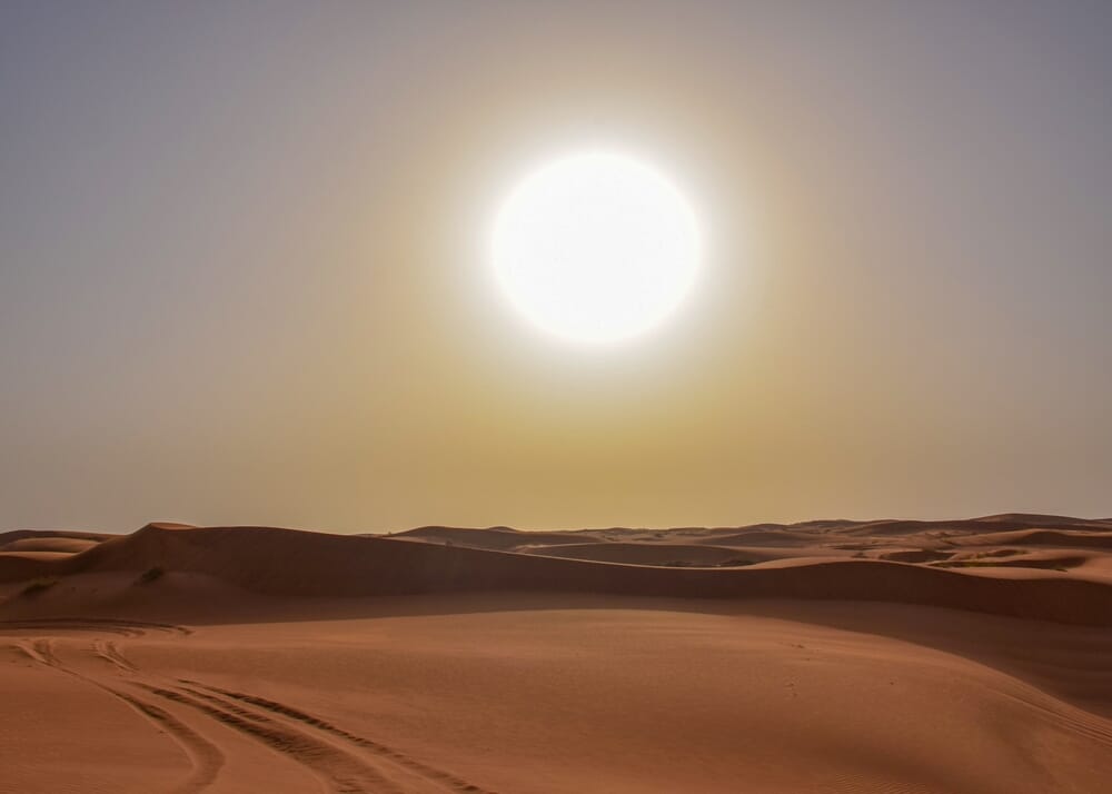 Avoid putting an air compressor in direct sunlight. 

