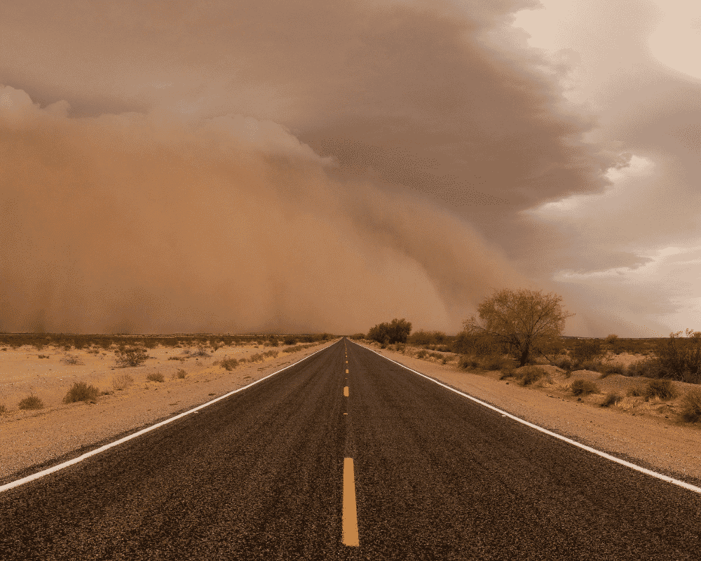 Airborne sand and dust